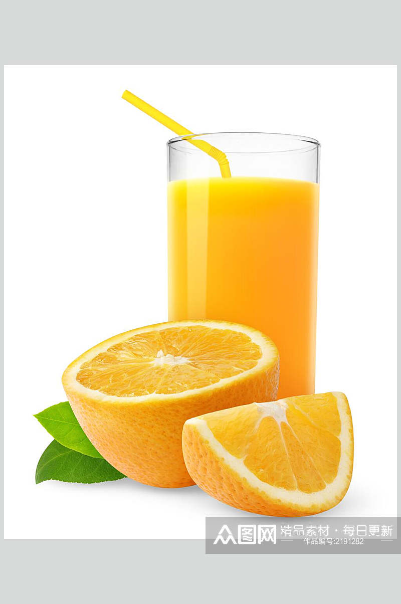 橙汁饮料冷饮食物图片素材