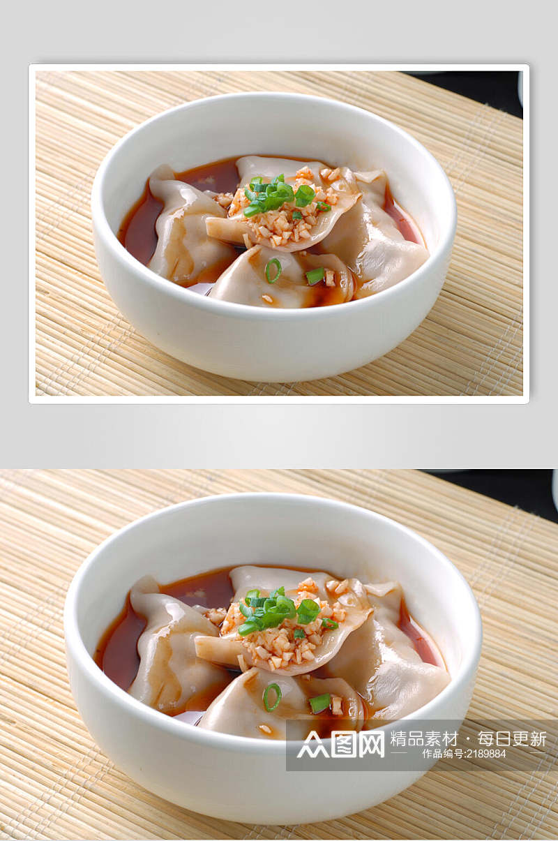 小吃钟水饺摄影图片素材