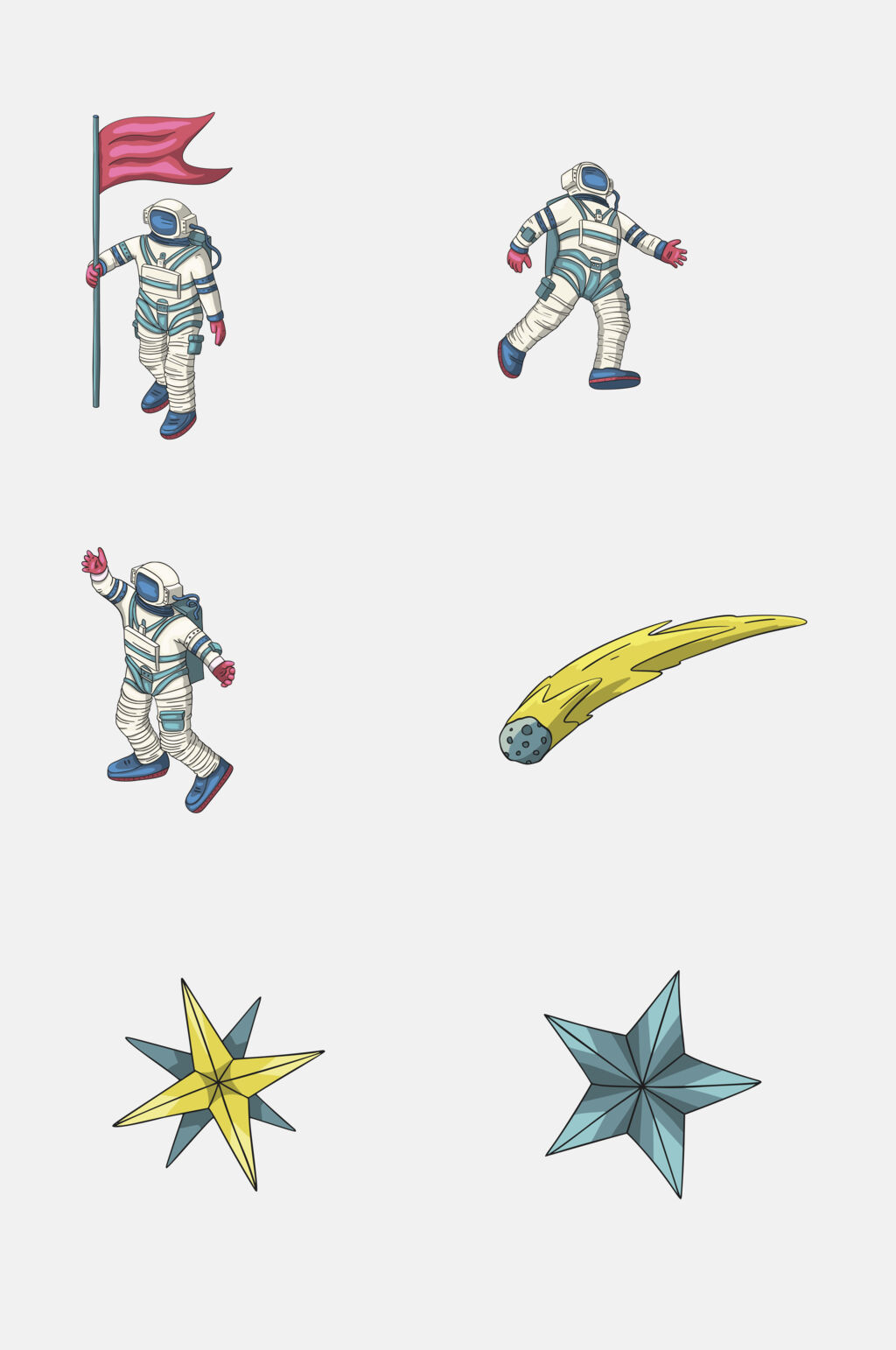航天员宇宙太空免抠元素素材