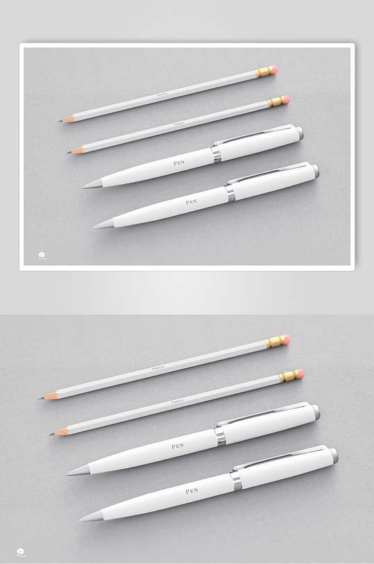 时尚感铅笔钢笔笔样机