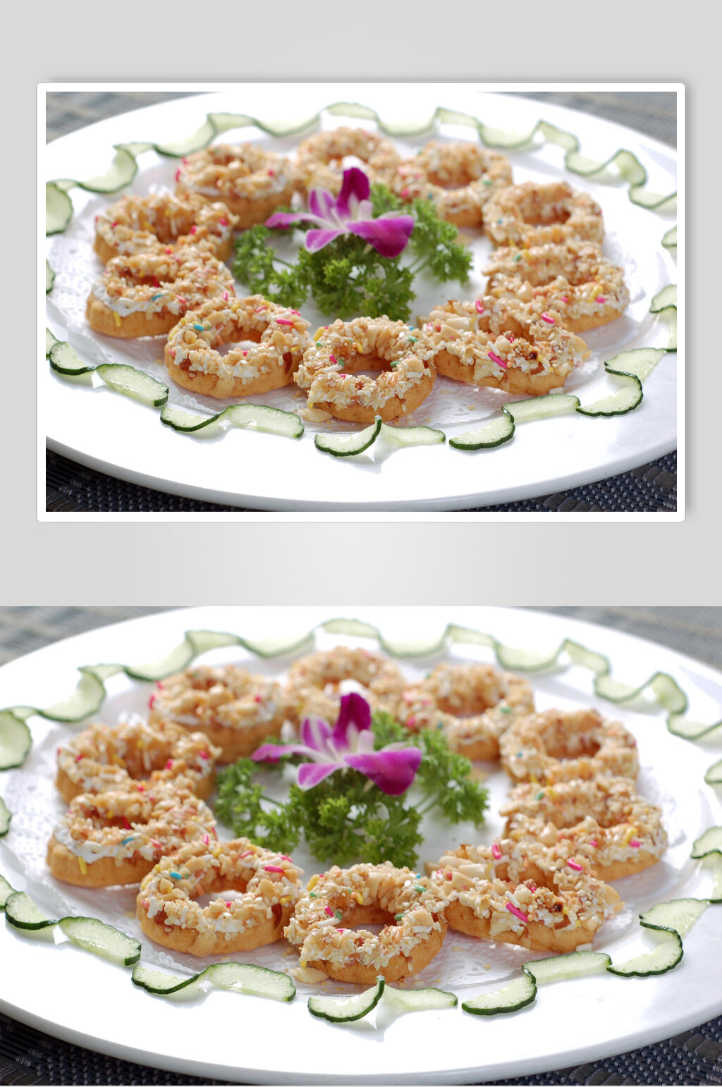 小吃炸多粒食物图片素材