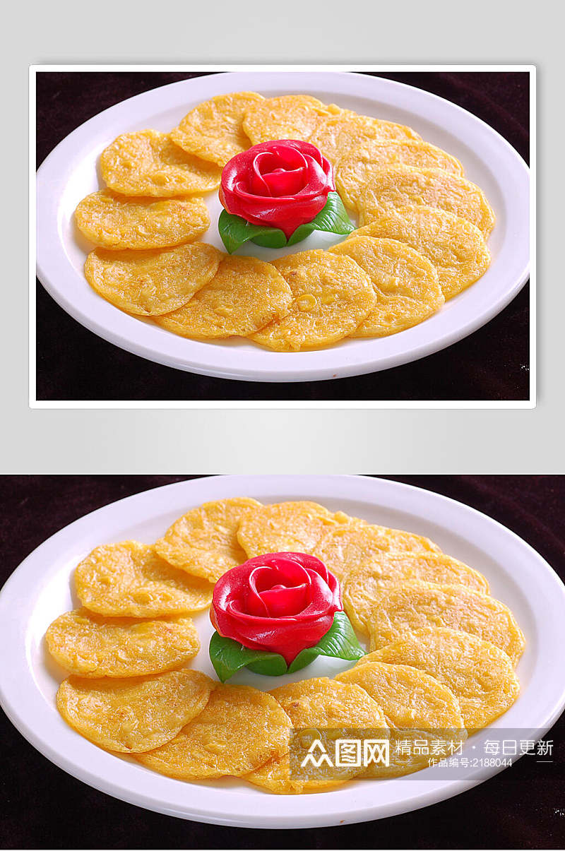 小吃岭南玉米饼美食高清图片素材