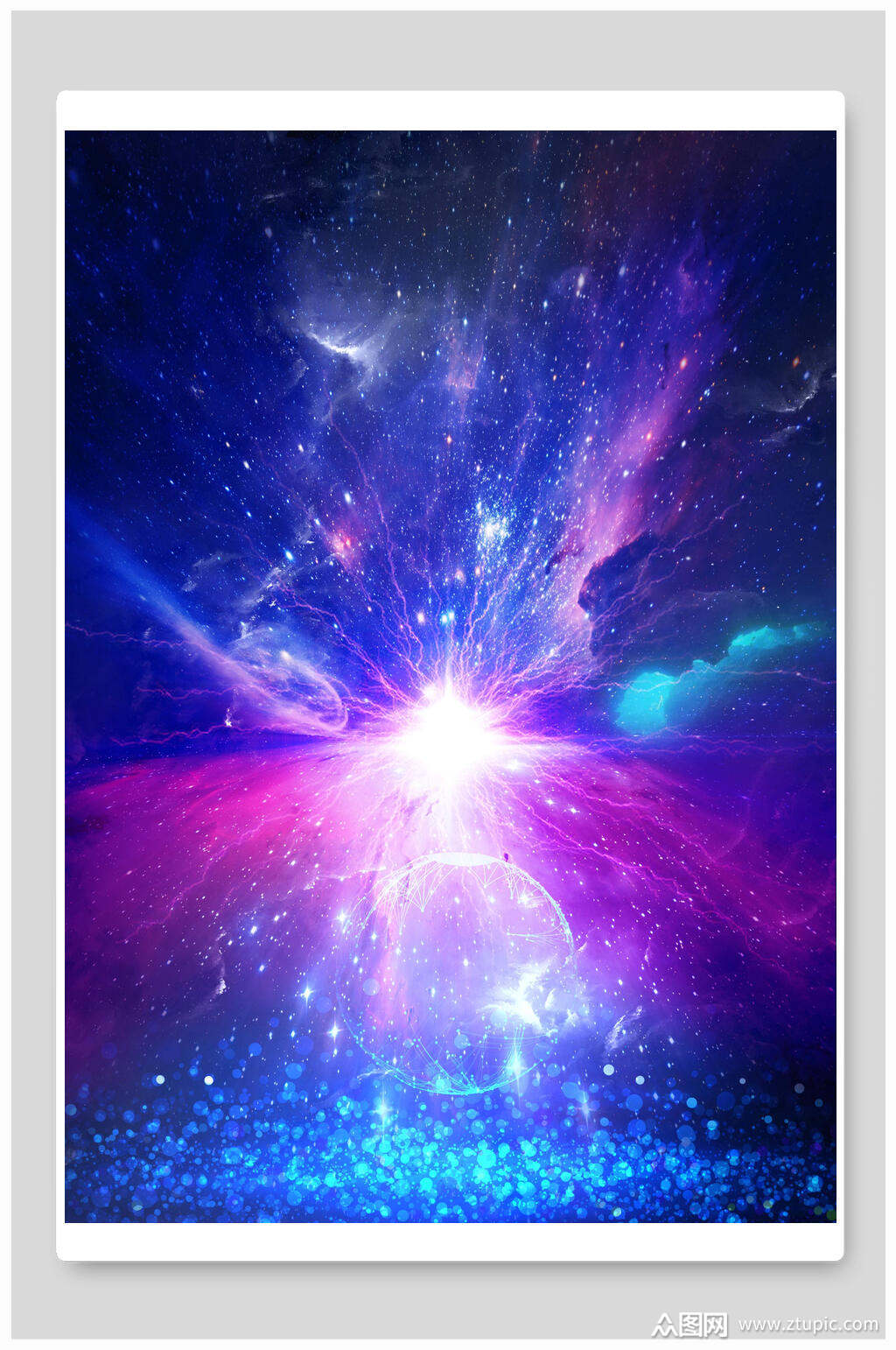 大气精美环保企业科技风背景素材