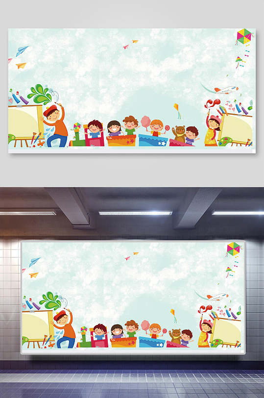 幼儿简约背景图片-幼儿简约背景设计素材-幼儿简约背景模板下载