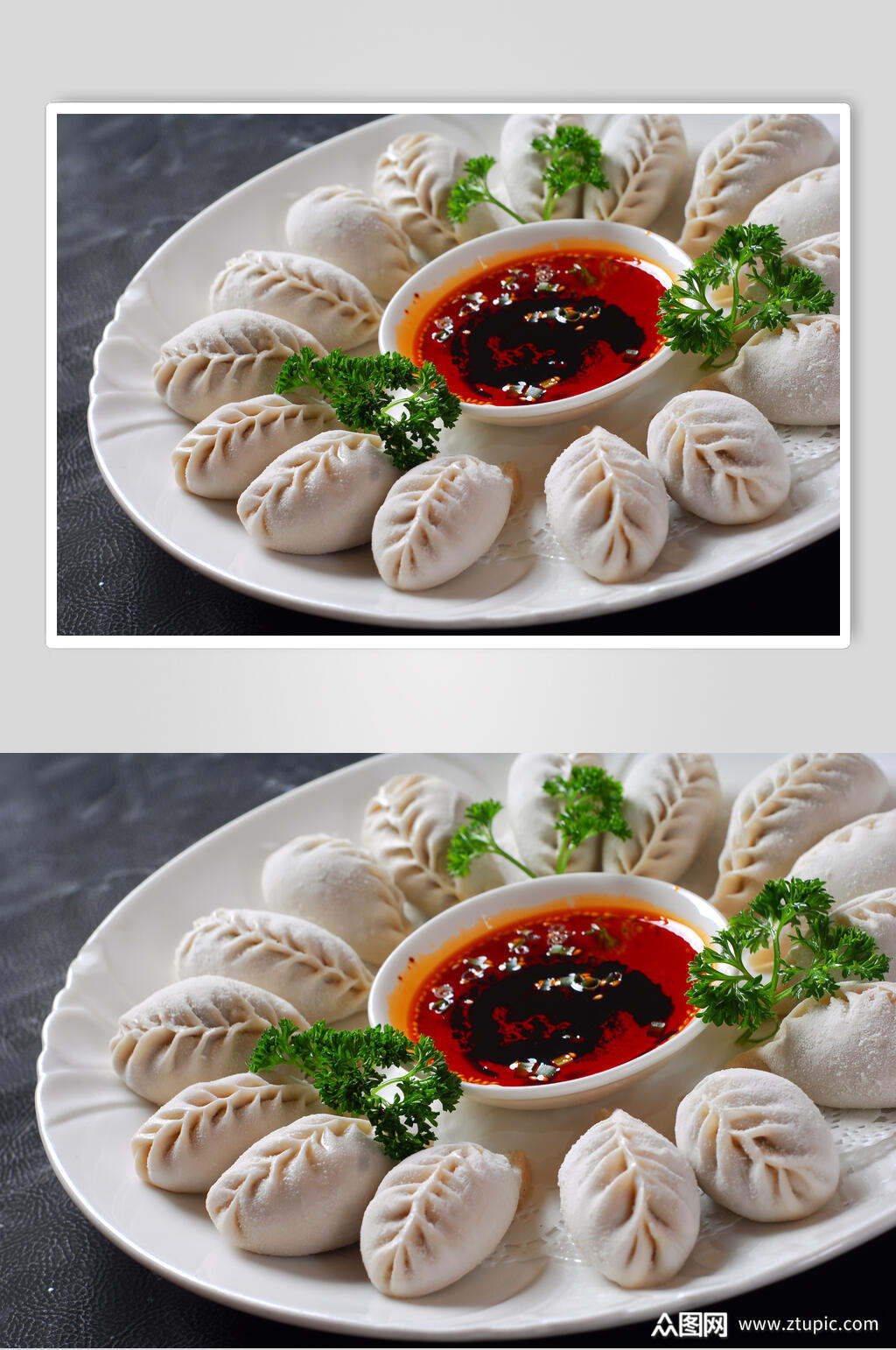 美味鱼自制海鲜饺美食食品图片素材