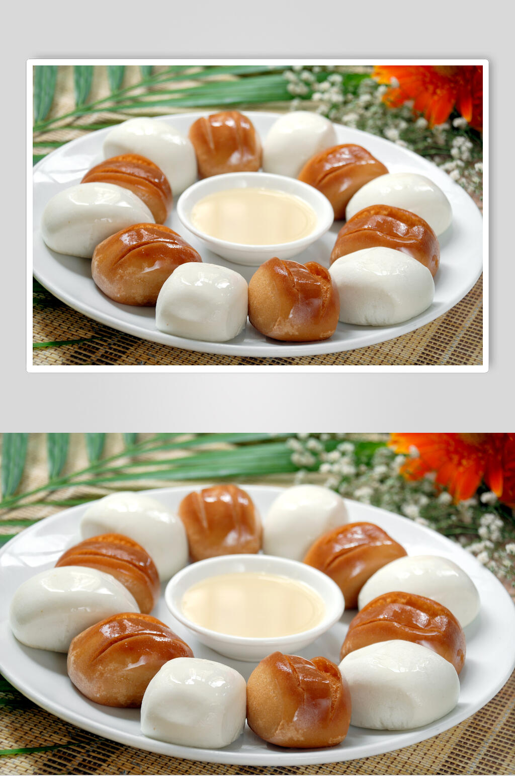 金银馒头美食图片素材