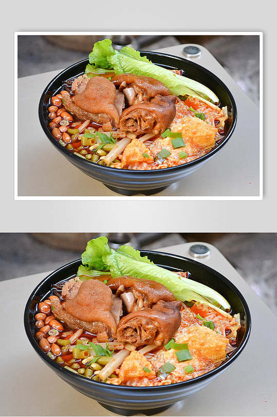 特色卤猪肉螺蛳粉食品摄影图片