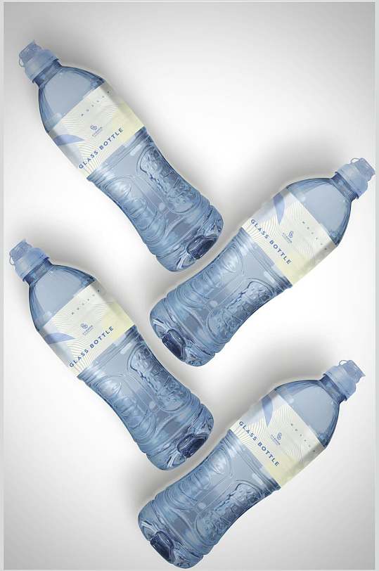 简洁创意矿泉水瓶样机效果图