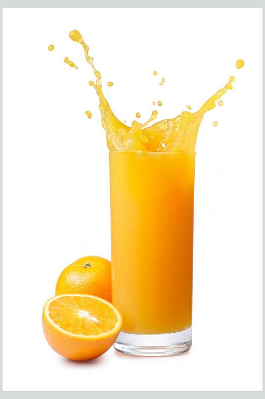 创意橙汁饮料冷饮食物摄影图片