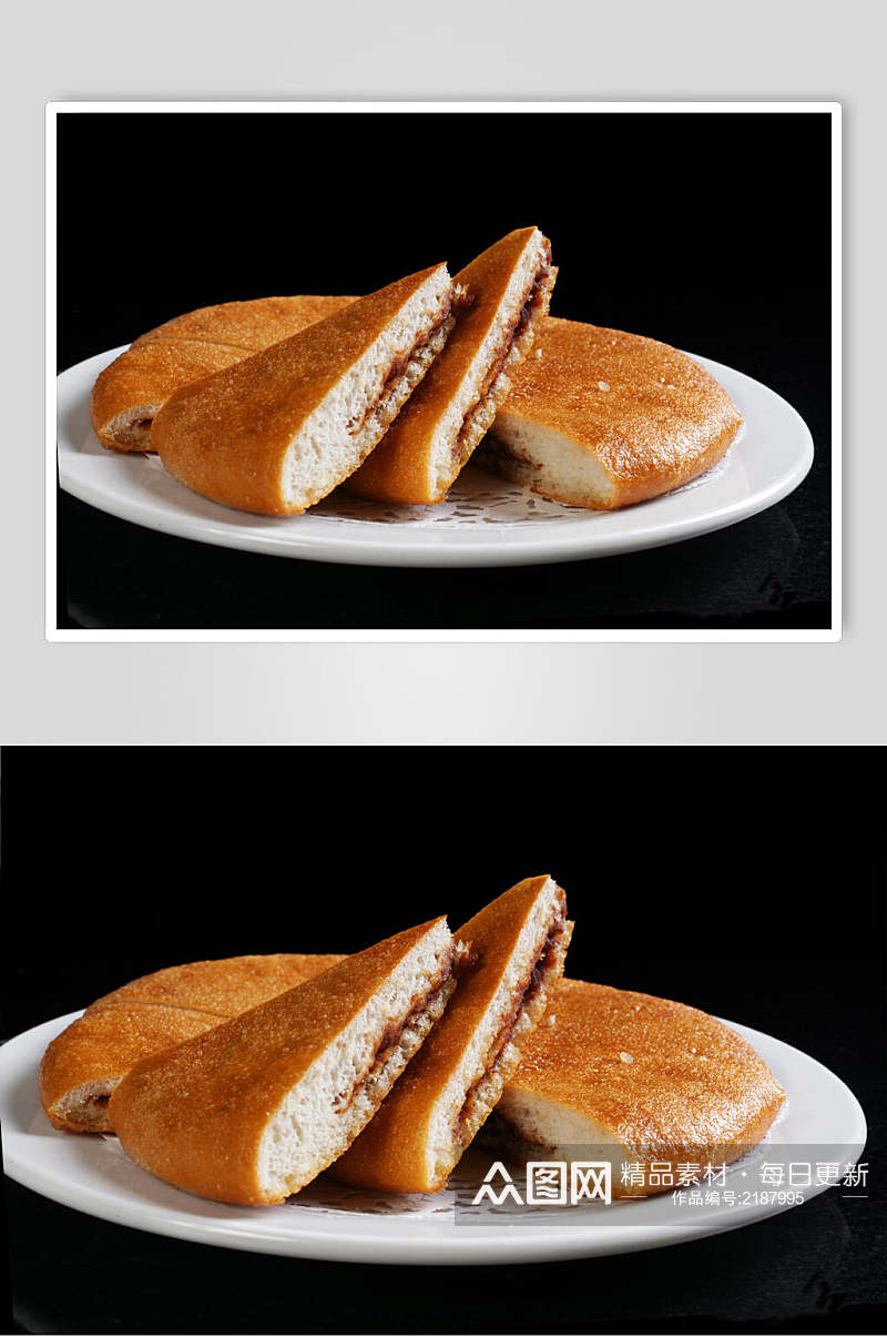 小吃黄金大饼美食高清图片素材