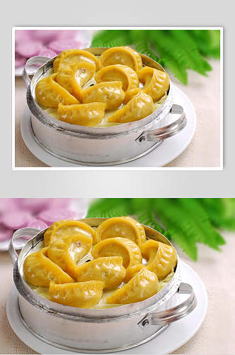鲜香美味小吃玉米蒸饺食物图片