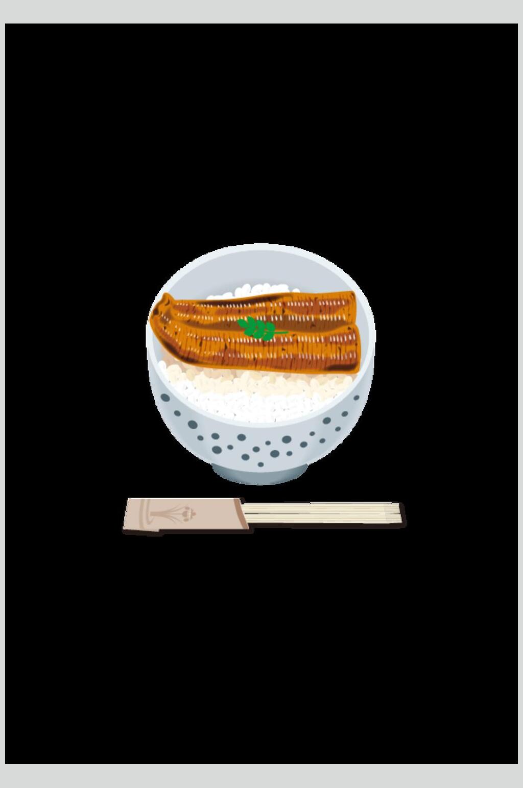 米饭日式食物矢量素材素材