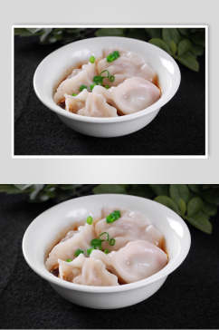 新鲜美味小吃钟水饺食物图片
