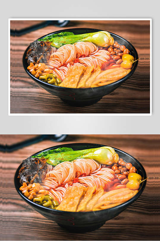 香辣美味螺蛳粉食物摄影图片