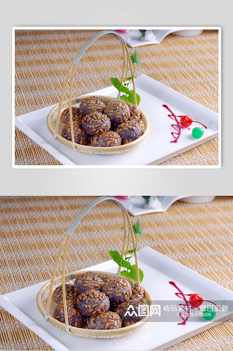 小吃香芋瓜仁酥食物图片素材