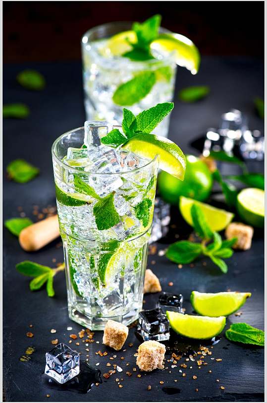 冰镇柠檬水饮料冷饮食物高清图片