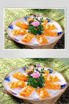 海鲜南瓜烙食品高清图片