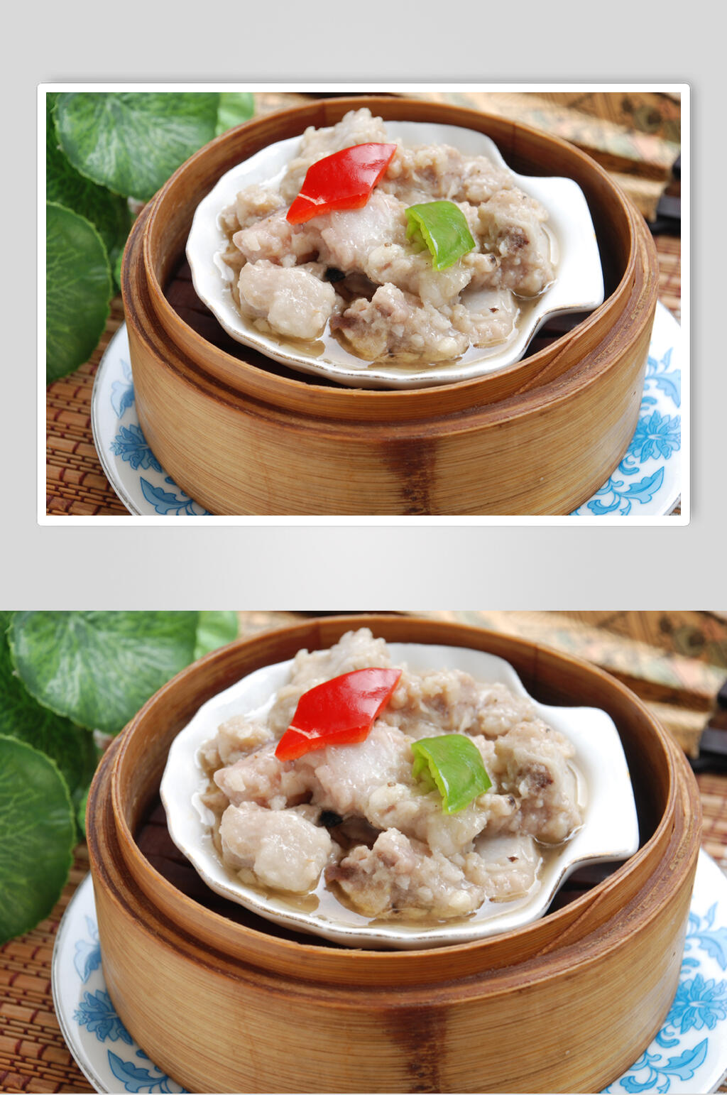 小吃鼓椒蒸排骨美食摄影图片素材