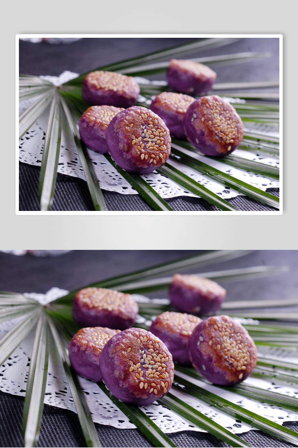 小吃紫薯煎饼美食高清图片素材