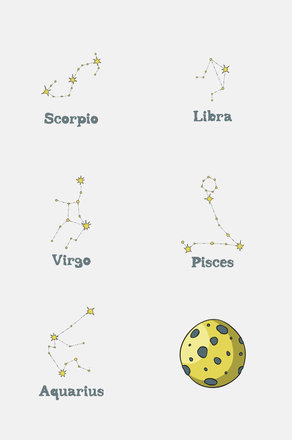 简约宇宙太空免抠元素素材