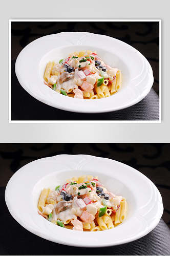 意大利海鲜通心粉食品图片