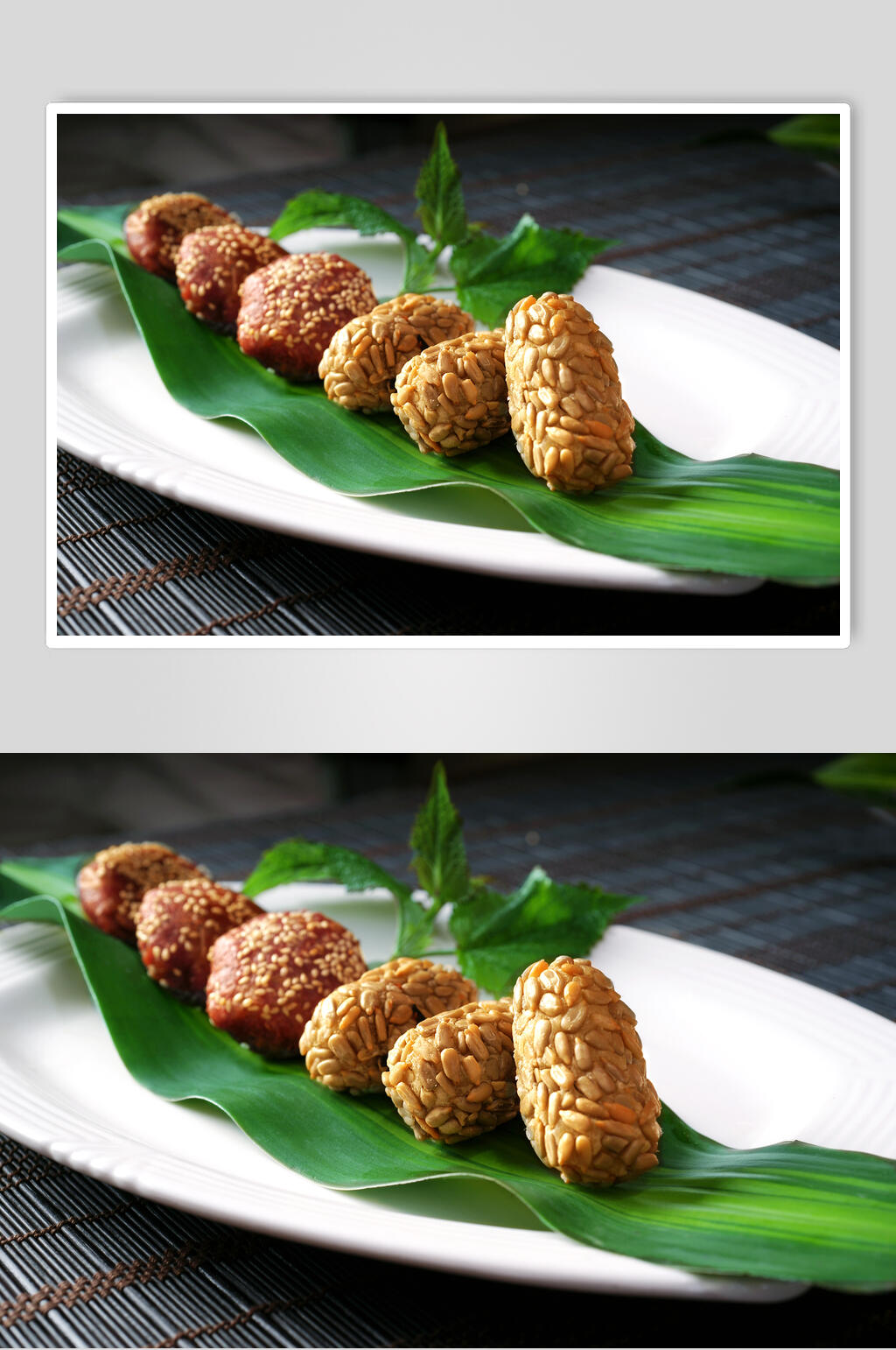 小吃美点双饼美食高清图片素材