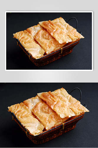 小吃印度飞饼美食摄影图片