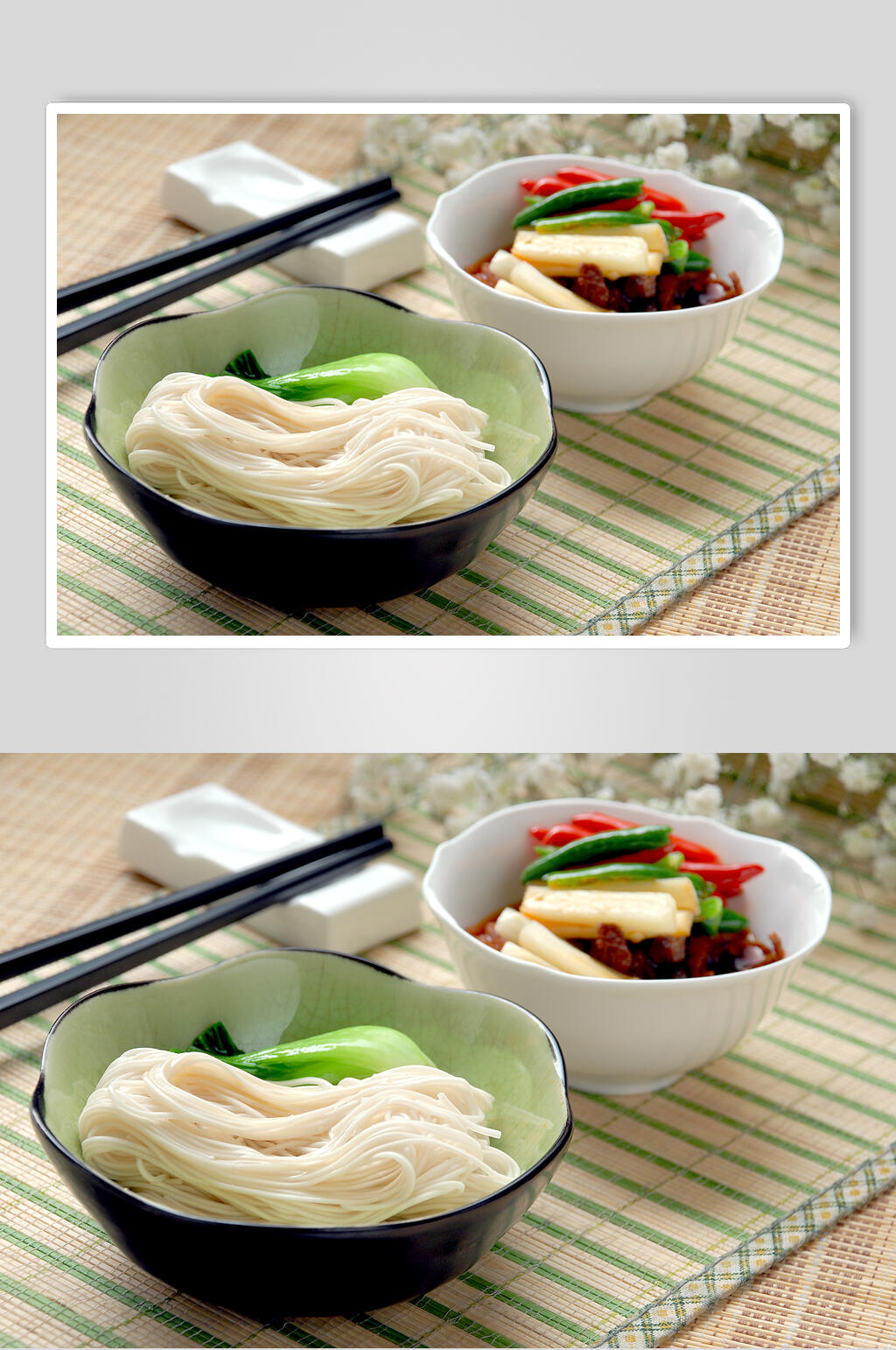 姜鸭手工面美食摄影图片素材