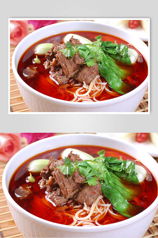 红烧牛肉面美食摄影图片-众图网