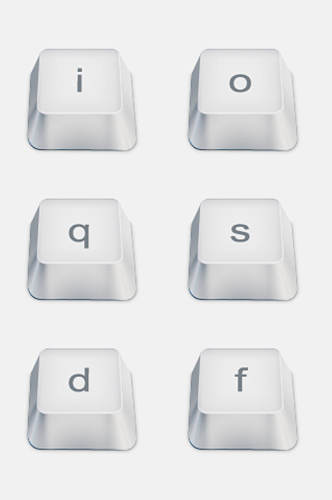 简洁字母键盘按键免抠元素