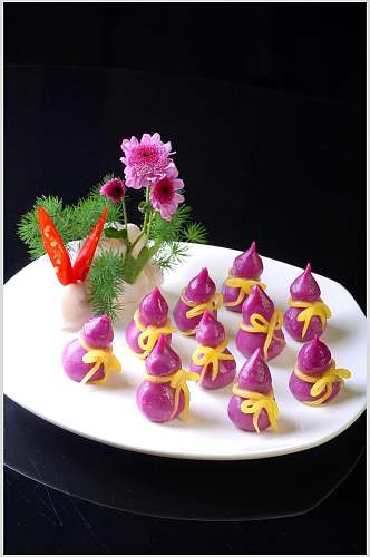 小吃紫葫芦摄影图片