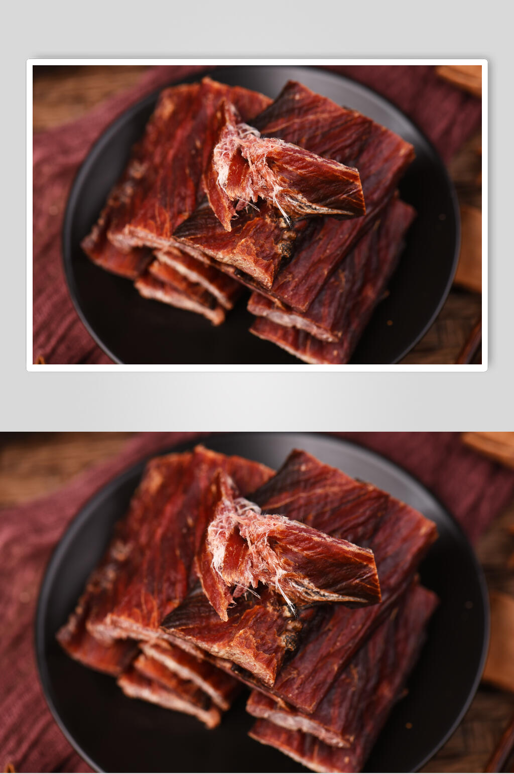 正宗美味牛肉干摄影图片素材