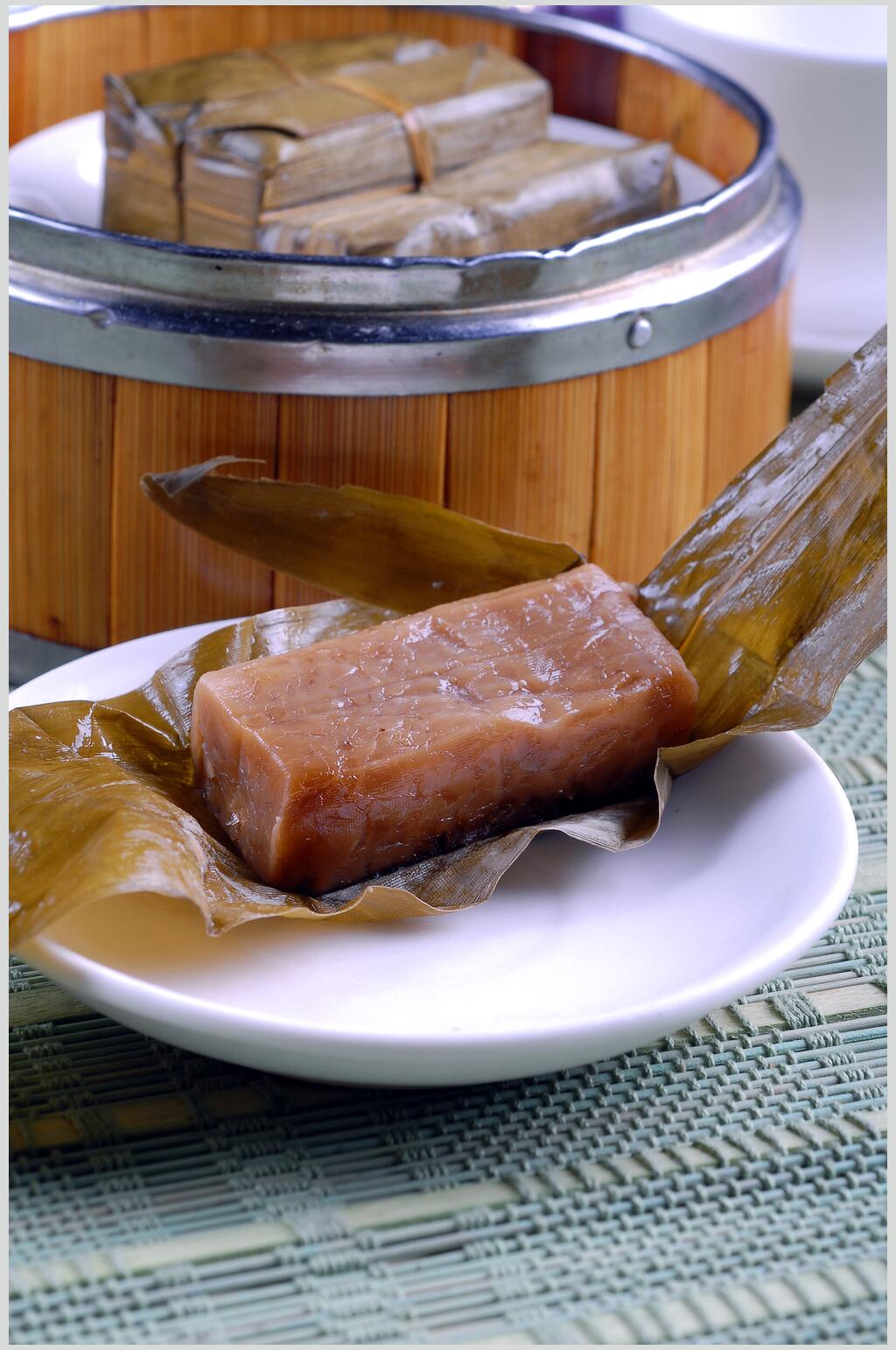 小吃竹叶黄粑摄影图片素材