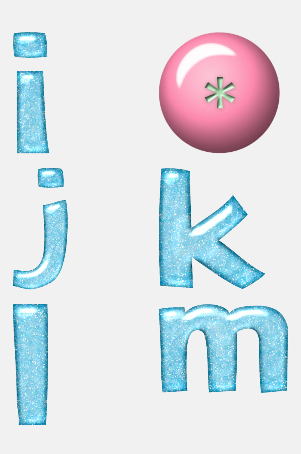 时尚蓝色数字字母免抠元素素材