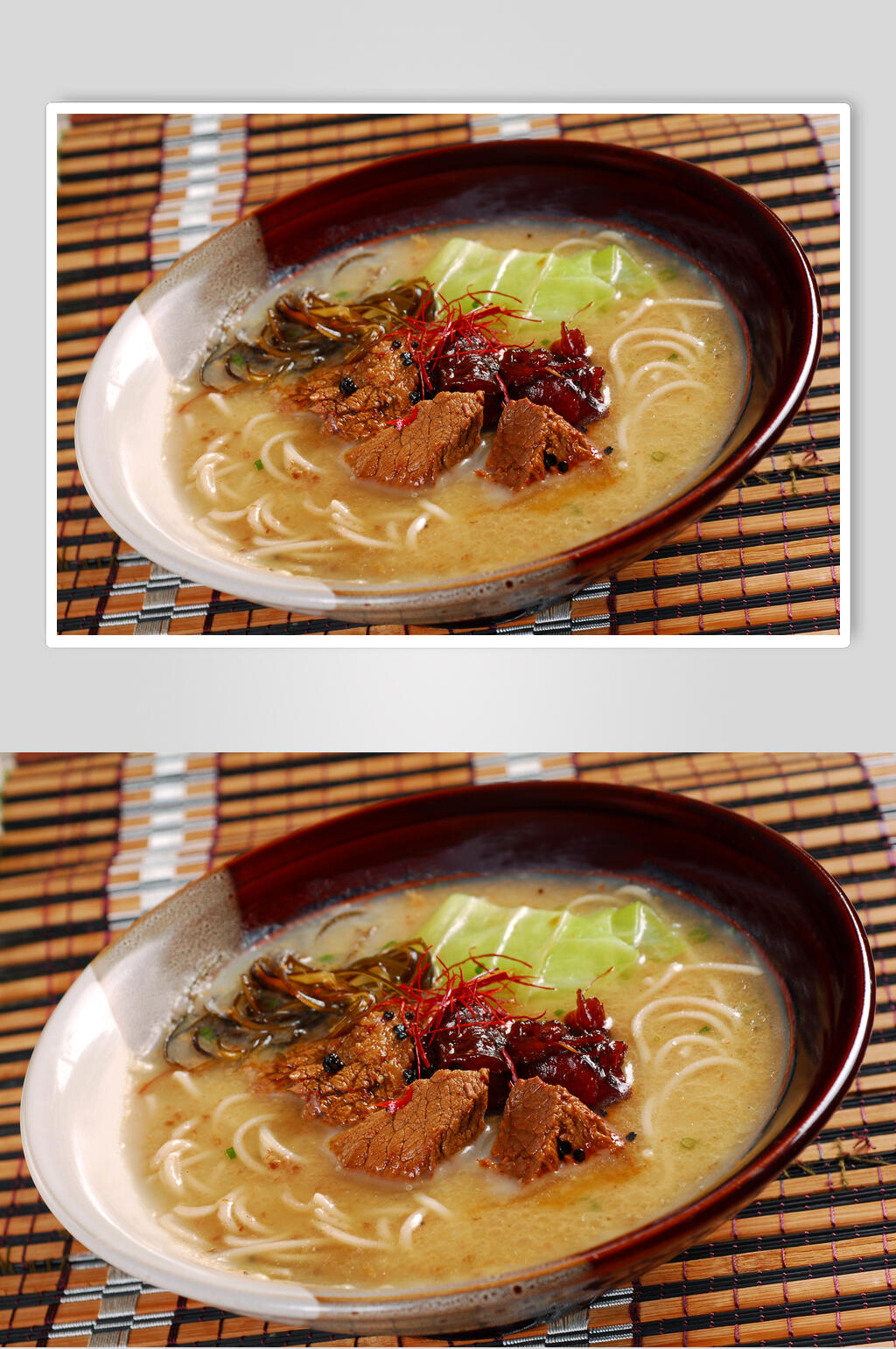 拉面红烧牛肉面美食摄影图片素材