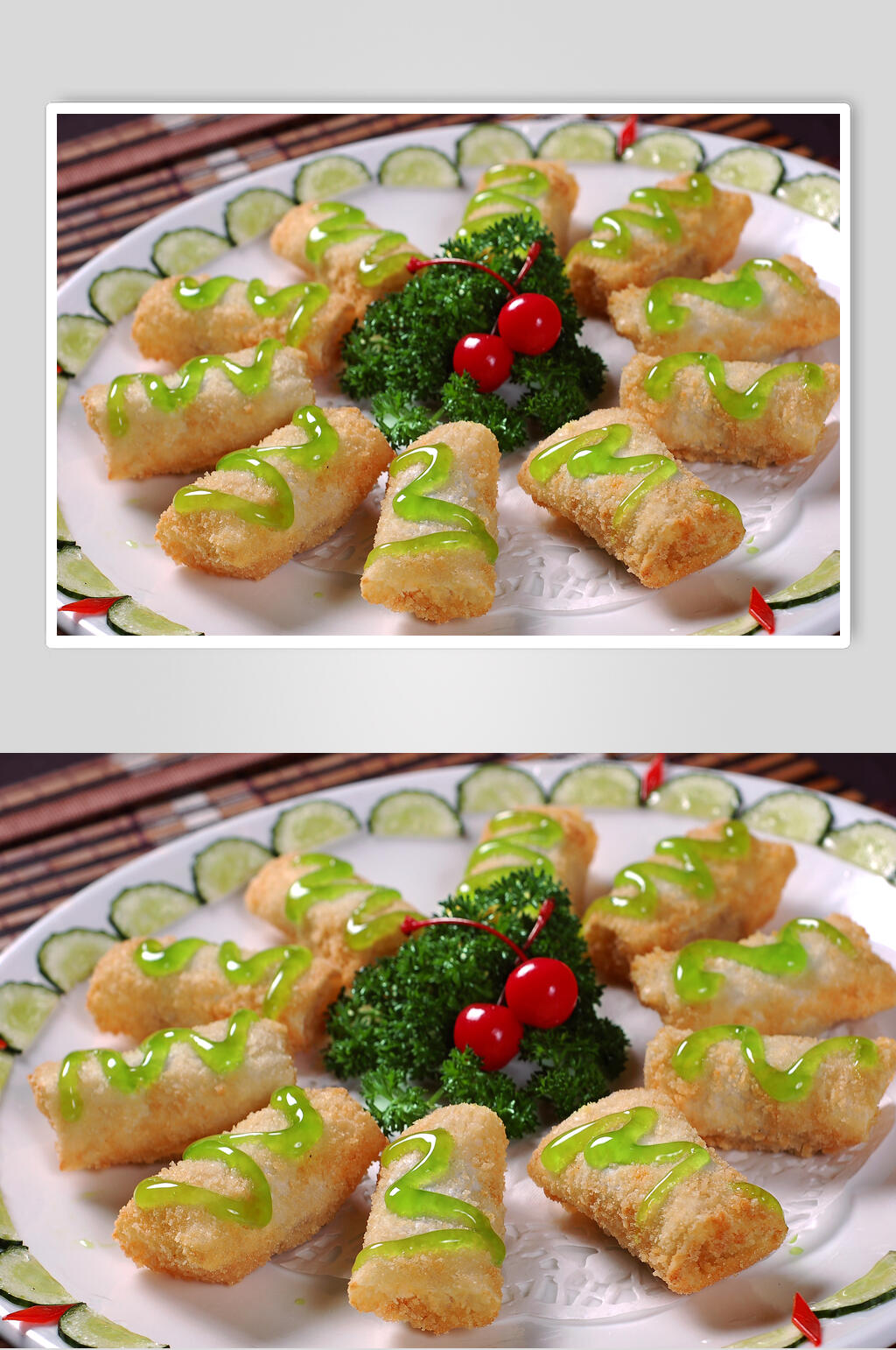 小吃香蕉蛋黄酥摄影图片素材