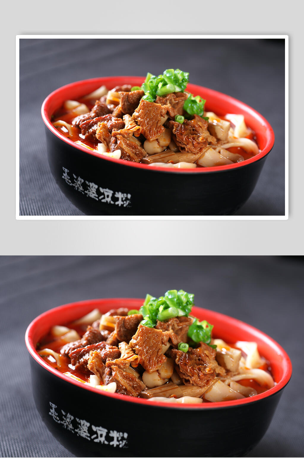 特色牛肉刀削面美食图片素材