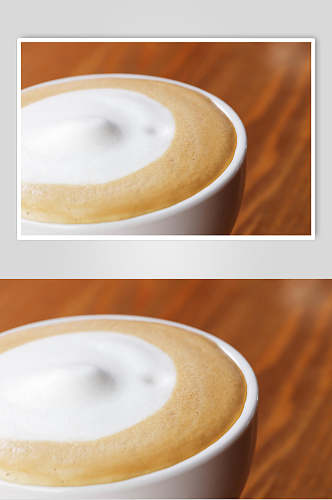 简约拉花咖啡海报食品摄影图片