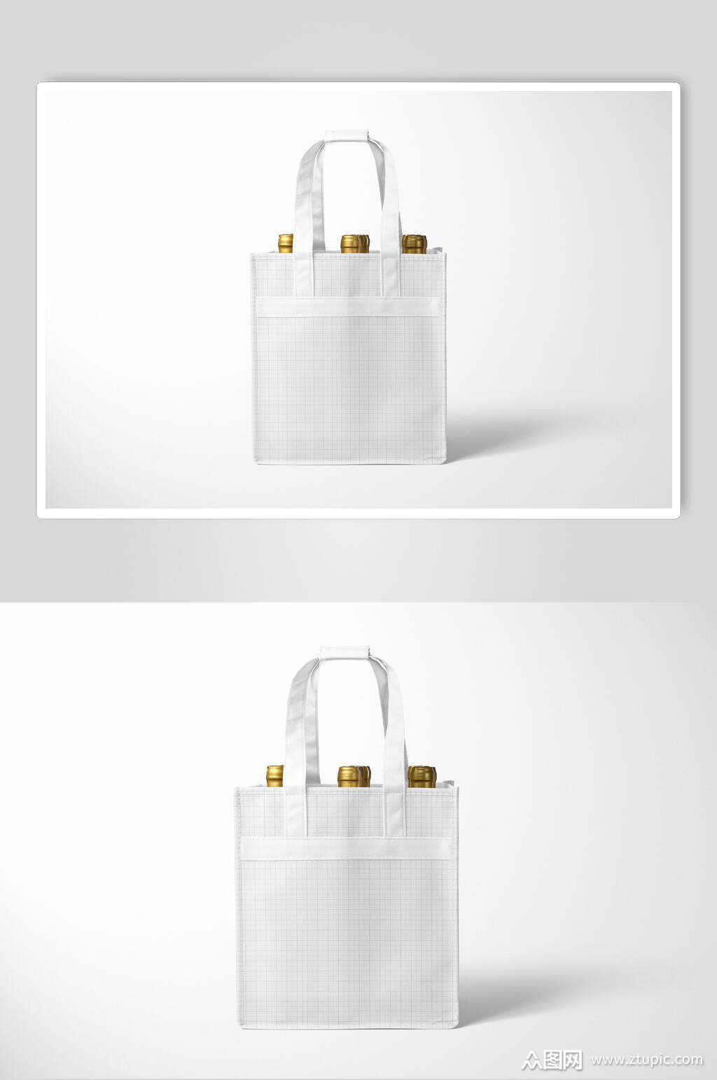简约精美物品手提袋样机素材