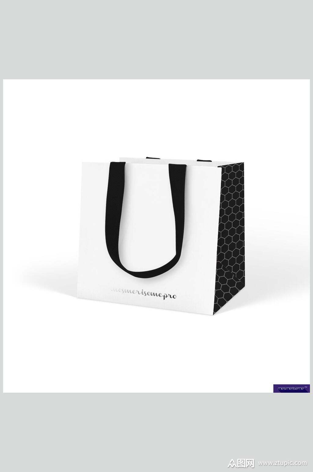 高端时尚礼品袋手提袋样机效果图模板下载-编号2297790-众图网