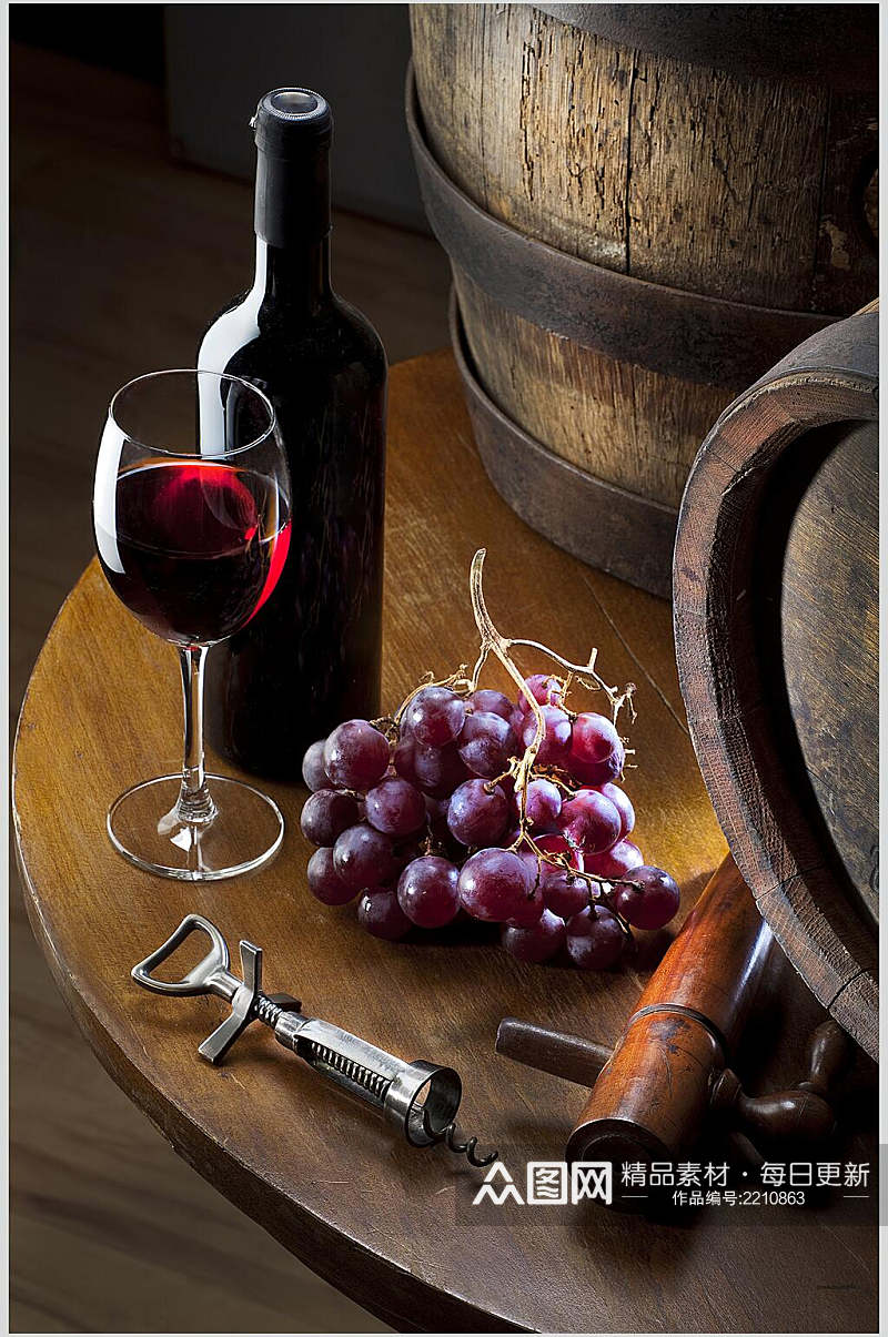 红酒葡萄酒高清图片素材