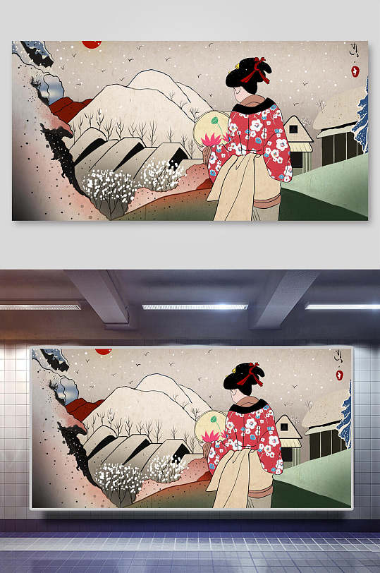 日式风格插画图片-日式风格插画素材下载-众图网