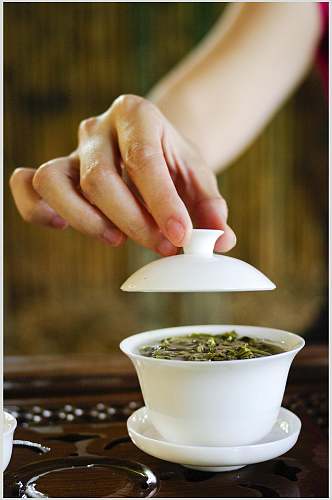 美味绿茶茶饮饮品图片
