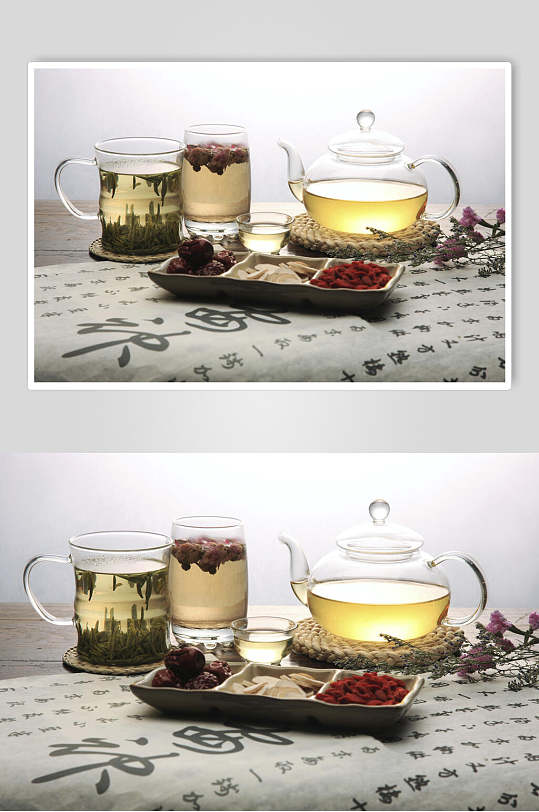 养生茶饮饮品摄影图片