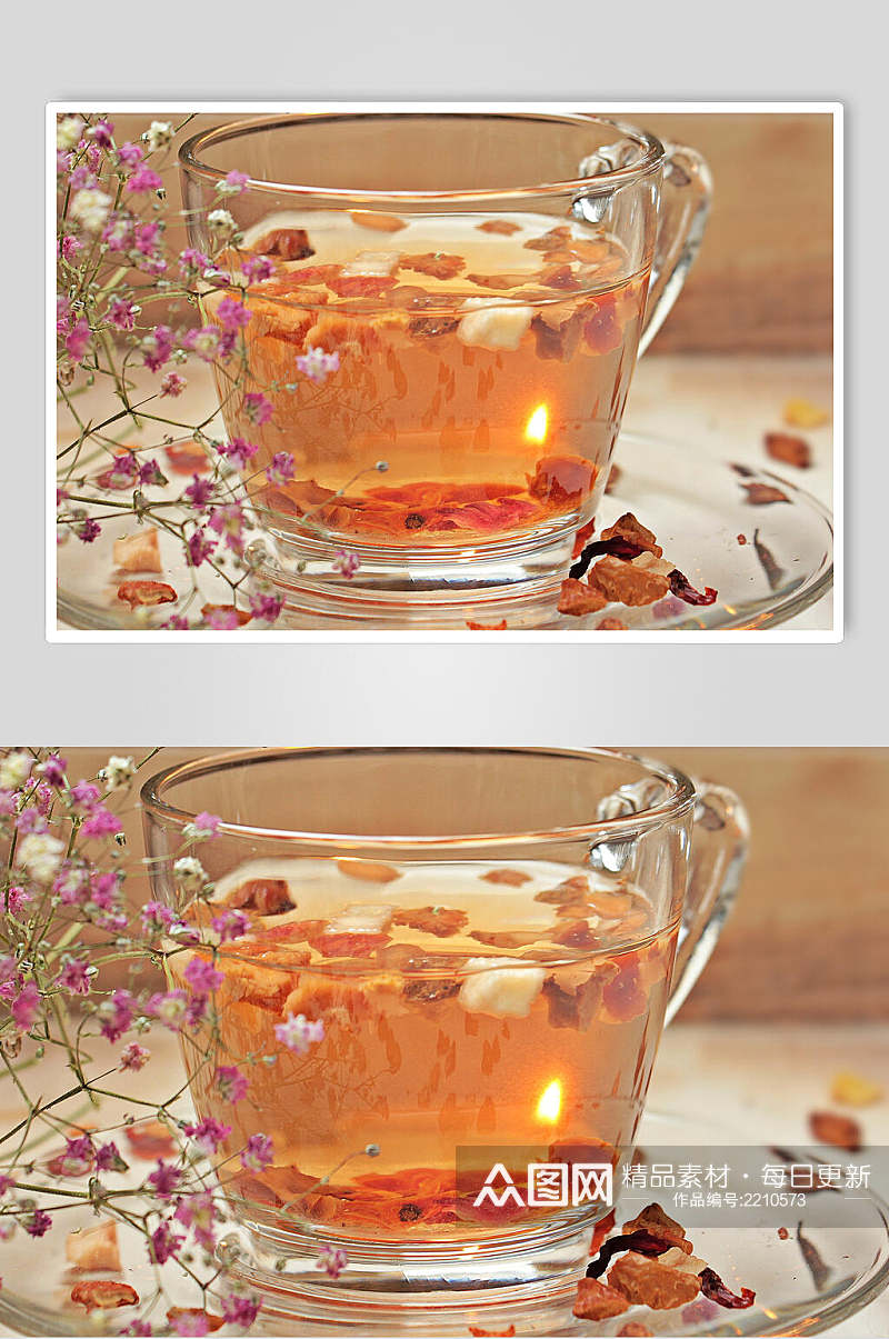玫瑰花茶茶饮饮品高清图片素材