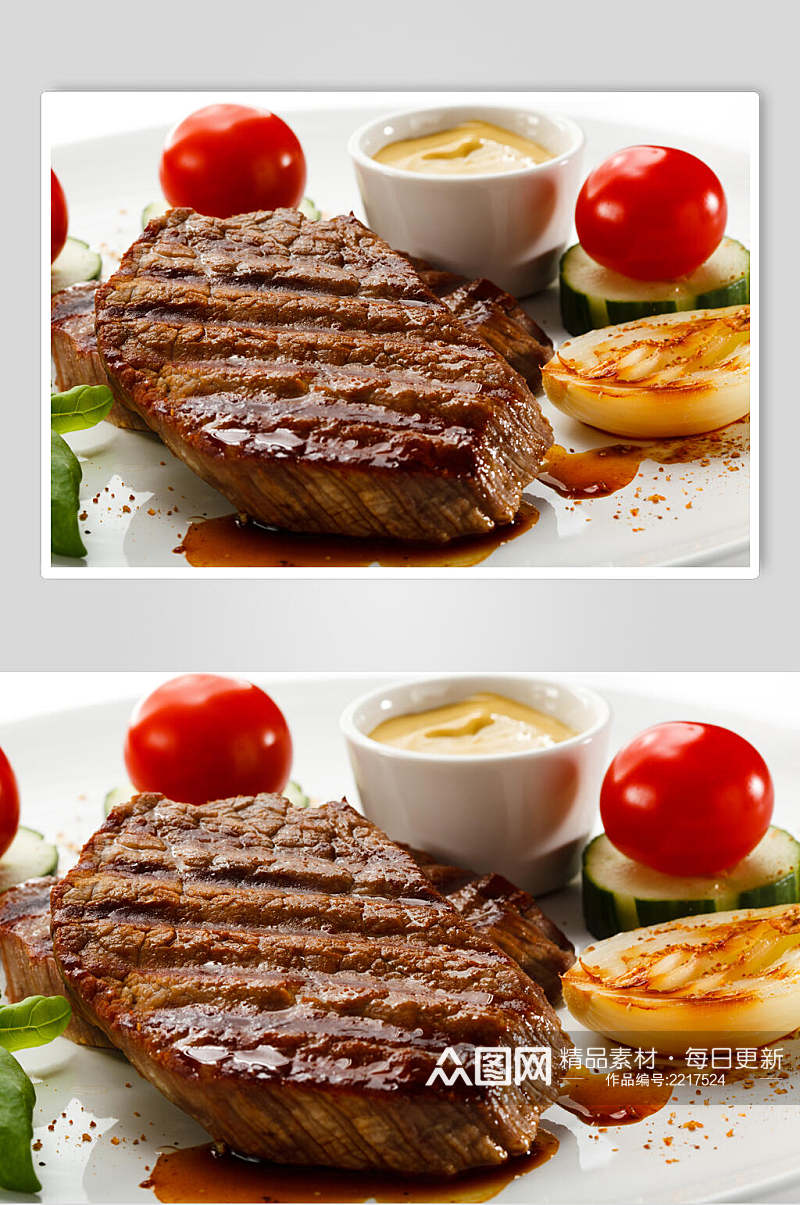 西餐烤肉牛排餐饮食品图片素材