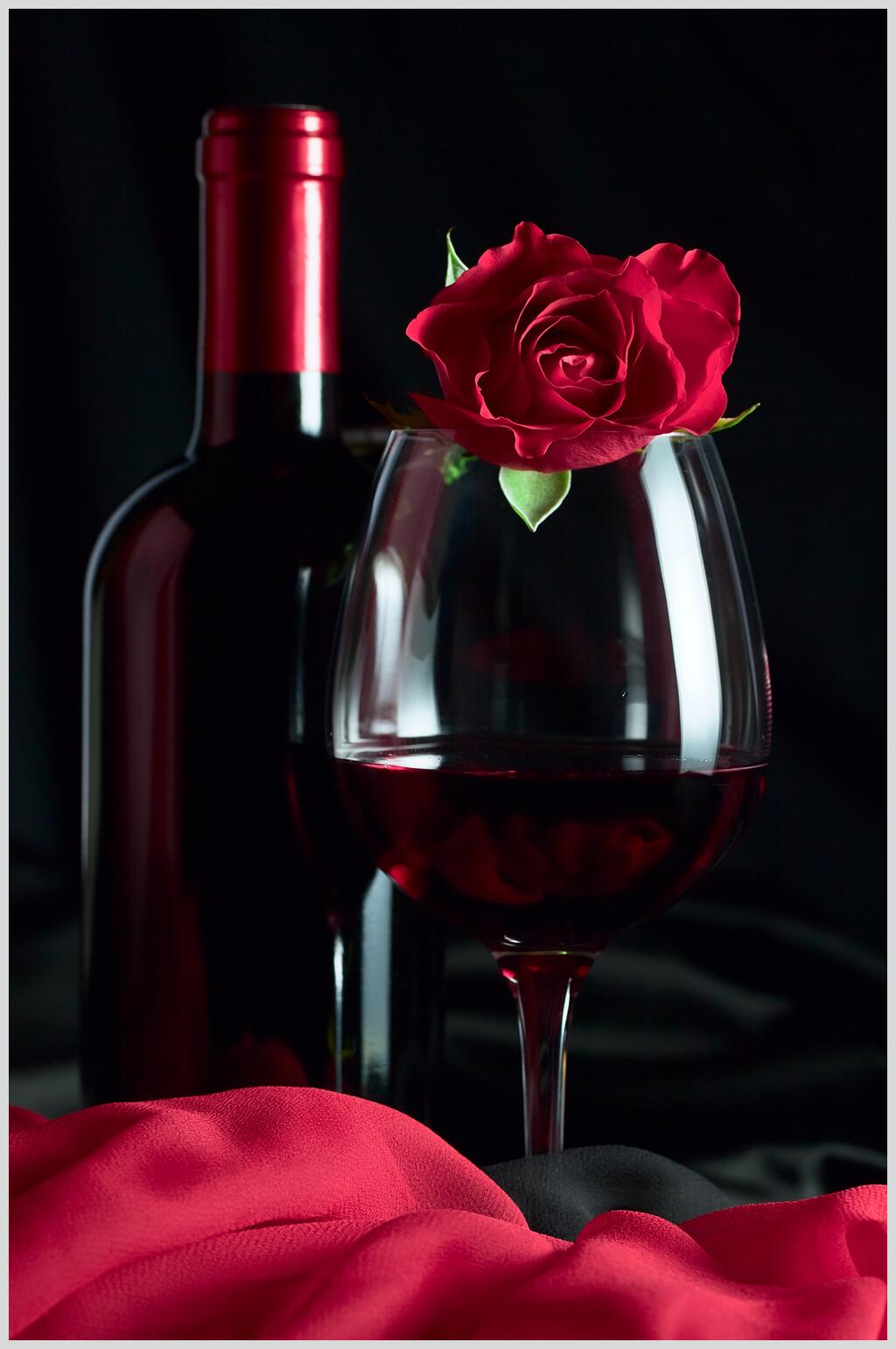 浪漫意境红酒图片