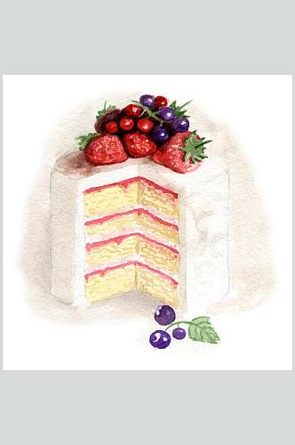 水果奶油蛋糕美食食品图片
