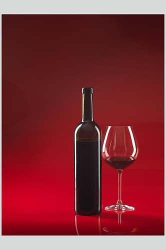 红色精品葡萄酒餐饮高清图片