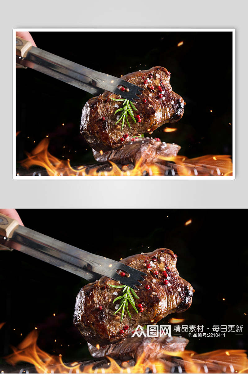 特色烤肉牛排食品图片素材